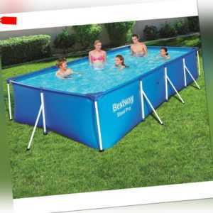 Bestway Swimmingpool Schwimmbad Frame Pool Ø400x211x81cm