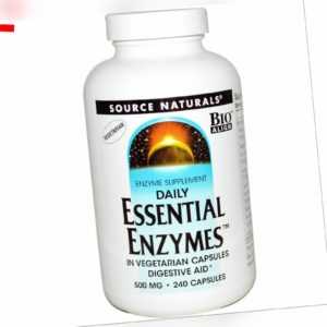 Source Naturals, Daily Essential Enzyme, 500mg, 240 Veg. Kapseln