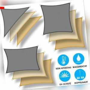 KESSER® Sonnensegel Sonnenschutz Windschutz UV-Schutz Dreieck Rechteck PES