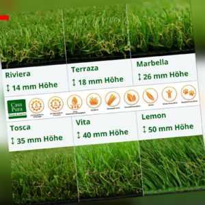 Kunstrasen für Balkon, Terrasse & Garten | Viele Größen und Modelle | **TOP**