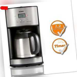 Kaffeemaschine 24 Std.-Timer 1,2L Thermoskanne Kaffeeautomat 10...