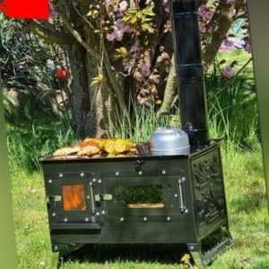 Outdoor-Herd Brot&Pizzaofen "Rosalie" Grillfunktion Gulaschkanone Terrassenofen
