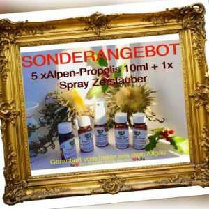 ?5 x Fläschchen 10ml Alpen Propolis Tinktur Tropfen Allgäuer Alpen vom Imker ❤️