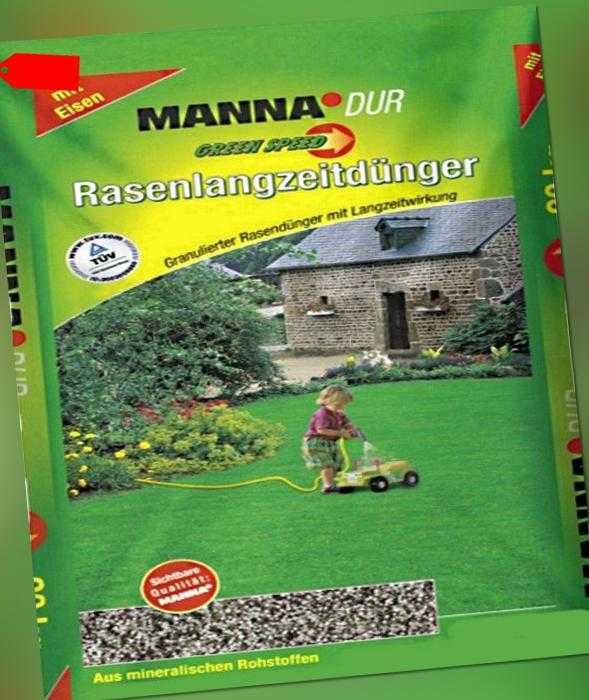 Manna Rasen Langzeit Dünger Green Speed 20 kg granuliert für ca. 600 m² |  ForLife24.com