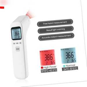 LCD Digital Infrarot Stirnthermometer Kontaktlos Körper IR Fieberthermometer