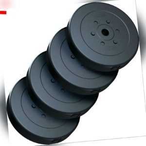 ScSPORTS® 40 kg Hantelscheiben Set 4 x 10 kg Hantel Gewichte 30 mm Kunststoff