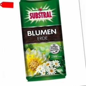 (0,28€/1l) SUBSTRAL® Blumenerde 70 l Blumen Erde Garten Kübel Töpfe Dünger