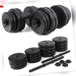 30KG ( 2x15 KG )Hantel Set Gewichte Hantelscheiben Krafttraining XYLO NEU