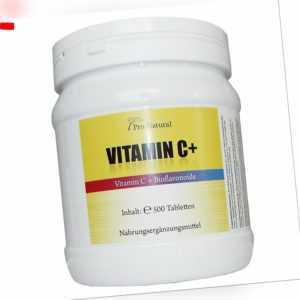 500 Tabletten Vitamin C 1000mg Hagebuttenextrakt + Bioflavonoiden Time Released