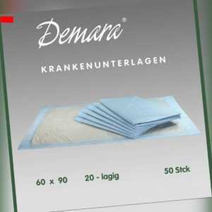 Krankenunterlagen 60x90•20-lagig Wickelunterlagen Matratzenschutz Betteinlagen