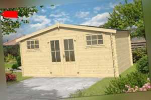 Gartenhaus Washington 500 x 396 cm, 5x4m  Blockbohlen 28 mm Lasita Maja NEU!