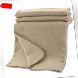 Bio Baumwoll Kuscheldecke, hermelin- taupe, Wohndecke aus 100% Bio