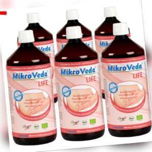 6x MikroVeda LIFE Dalimar Effektive Mikroorganismen Nahrungsergänzungsmittel 1 L