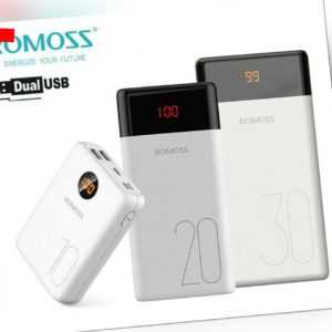 ROMOSS Powerbank Externer Zusatz-Akku 2*USB Tragbare Schnell Ladegerät Für Handy