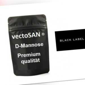 200 g D-Mannose Pulver Birke vectoSAN Black Label Premium 100 % vegan+natürlich