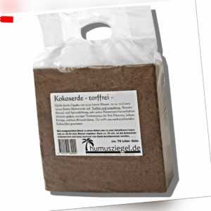 Kokoserde 70 Liter - gepresste Blumenerde Anzuchterde für Kräuter und Gemüse
