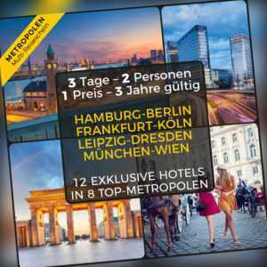 ☀ LUXUS MULTI HOTELGUTSCHEIN ☀ 3 Tage 2 Pers. - 8 TOP HOTELS - 7 TOP STÄDTE WOW!