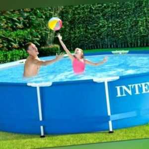 Intex Mega Set Frame Pool Family 366 x 84cm Schwimmbad Swimming Pumpe + Zubehör