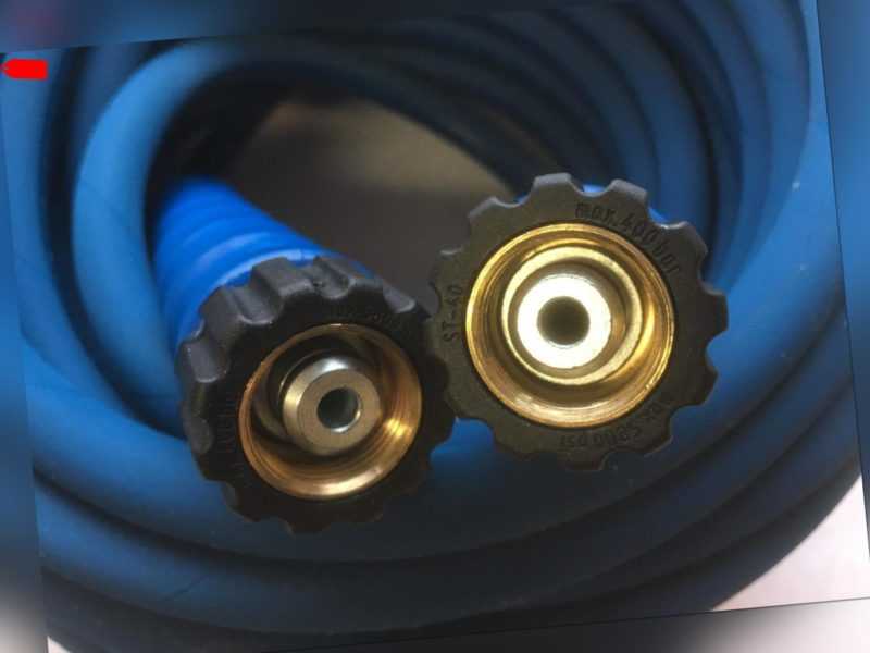 20m Hochdruckschlauch 400 bar blau für Kärcher und Kränzle M22 ÜW DN08 Schlauch