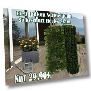 Efeu Balkonverkleidung / Sichtschutz / Kunsthecke
