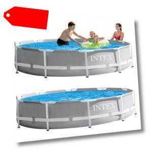 Frame Pool Swimming Pool 366x76cm Schwimmbecken Stahlrohrbecken von INTEX