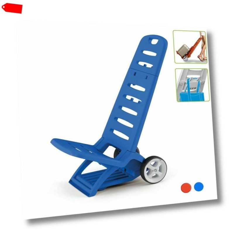 Klappbarer Strandstuhl Gartenstuhl Campingstuhl Beach Stuhl - 2 in 1
