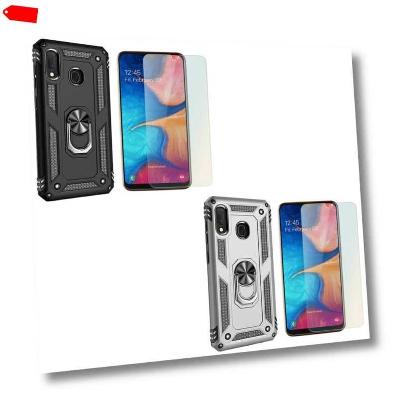 NALIA Ring Handy Hülle für Samsung Galaxy A20e, Case Cover