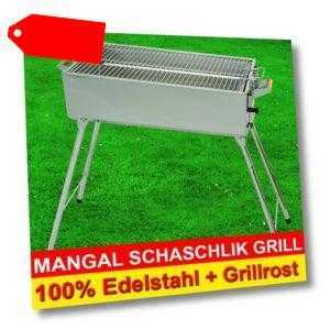 MANGAL Edelstahl MEGA - Schaschlik GRILL + Grillrost GRATIS!!!
