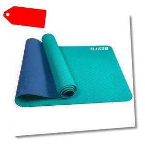 Yogamatte rutschfest TPE Fitness Sportmatte Pilates Gymnastikmatte Yoga Matte