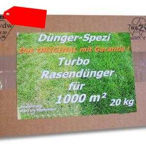 TURBO Rasendünger Dünger für 1000m² Langzeitwirkung NEU +1kg Rasendünger