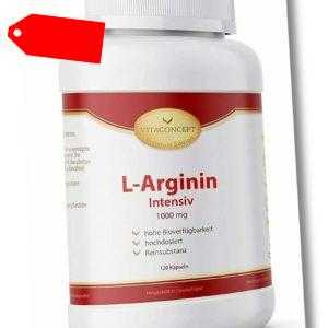 L-Arginin hochdosiert I 1000 mg pro Kapsel I vegan I 98,7% reines L-Arginin
