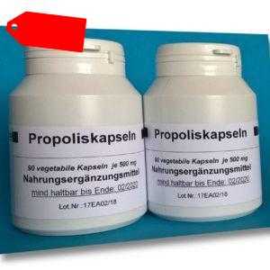 Propolis 2 Dosen x 90=180 vegi Kapseln Bienenkitt (34,22€/100g ) Propoliskapseln