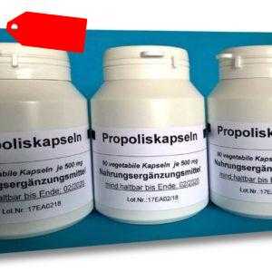 Propoliskapseln 3 Dosen= 270 vegi  Propolis Kapseln (37,11 € /100 g )Bienenkitt