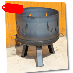 Feuerschale Ø 60 cm 600 mm  Klöpperboden Pflanzschale mit Aufsatz
