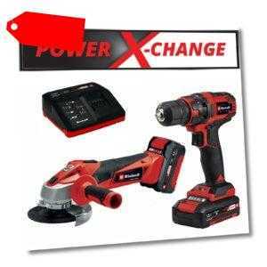 Einhell Maschinen-Set TC-TK 18 Li Power X-Change Akkuschrauber Winkelschleifer