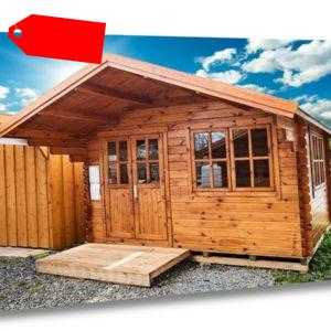44 mm Gartenhaus 500x500 cm 5x5 m Gerätehaus Blockhaus inkl. Fußboden ALL IN