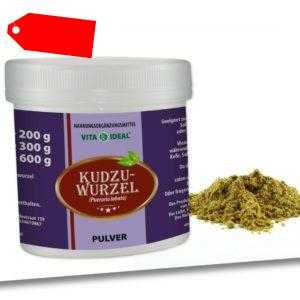 VITA IDEAL ® Kudzu-Wurzel PULVER (Pueraria lobata) + Messlöffel