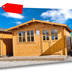 28mm Gartenhaus 400x400 cm 4x4 m Gerätehaus Holzhaus Blockhaus inkl. Fußboden