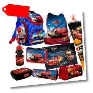 Disney CARS AUTO 9 Teile* SCHULRANZEN RANZEN Sporttasche Schultüte Tornister Set