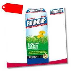 Roundup Rasen-Unkrautfrei 500 ml Konzentrat Wegerich Brennnessel Weißklee Garten