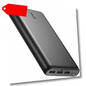 Anker PowerCore 26800mAh Powerbank Externer Akku PowerIQ iPhone Android Schwarz