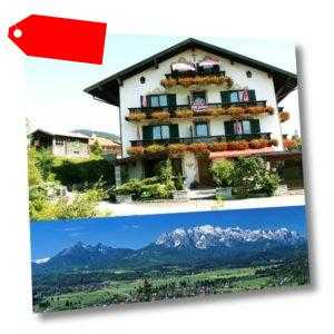 3 Tage für 2 Personen Kurz Urlaub im 3 Sterne Hotel Alpenhof Wallgau Oberbayern