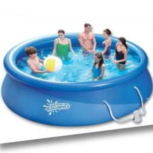 QUICK Up Pool rund 244 x 76 cm Schwimmbad mit Kartuschenfilter Swimmingpool