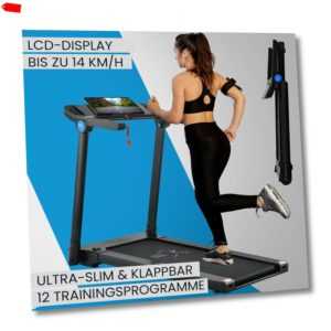Laufband Heimtrainer Fitnessgerät Slim klappbar elektrisch Bluetooth ArtSport®