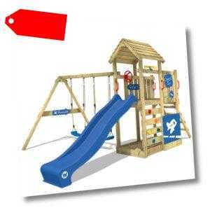 WICKEY Spielturm Kletterturm MultiFlyer Deluxe Doppelschaukel Garten Spielhaus