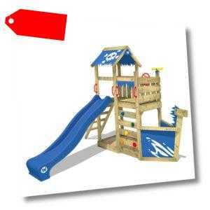 WICKEY Spielturm Klettergerüst SpookyFlyer mit Kletterwand, Sandkasten