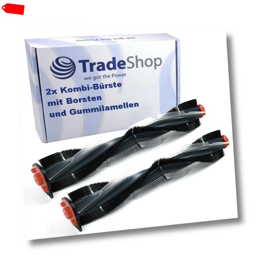 2x Haupt-Bürste XXL Anti Staub und Tierhaare für Neato Botvac D Serie D7500