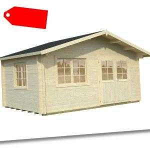 70 mm Gartenhaus mit Fußboden ca. 470x470 cm Gerätehaus Schuppen Holzhaus Holz