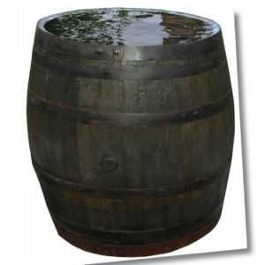 Holzfaß Regentonne Eichenfaß Whiskyfaß gebraucht dicht 200,400,500,600,700 Liter