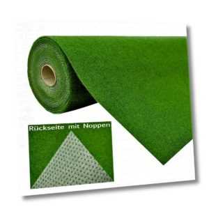 Rasenteppich Kunstrasen Grün Balkon Terrasse Nadelfilz Outdoor Drainage Noppen